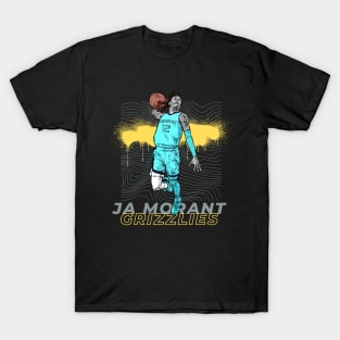 JA MORANT YELLOW GRIZZLIES T-Shirt